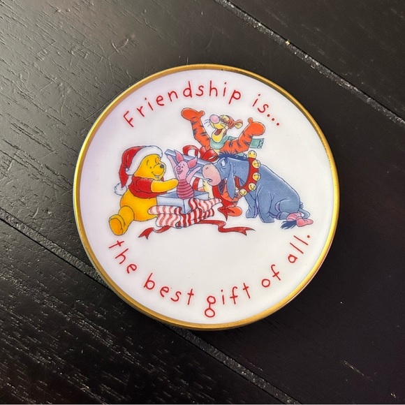Hallmark Keepsake Ornament Lot Vintage Winnie The Pooh Ceramic Plate And Tigger - Picture 2 of 8